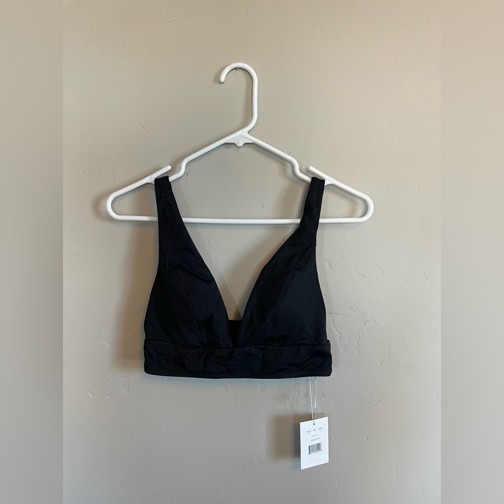 Andie black bikini top